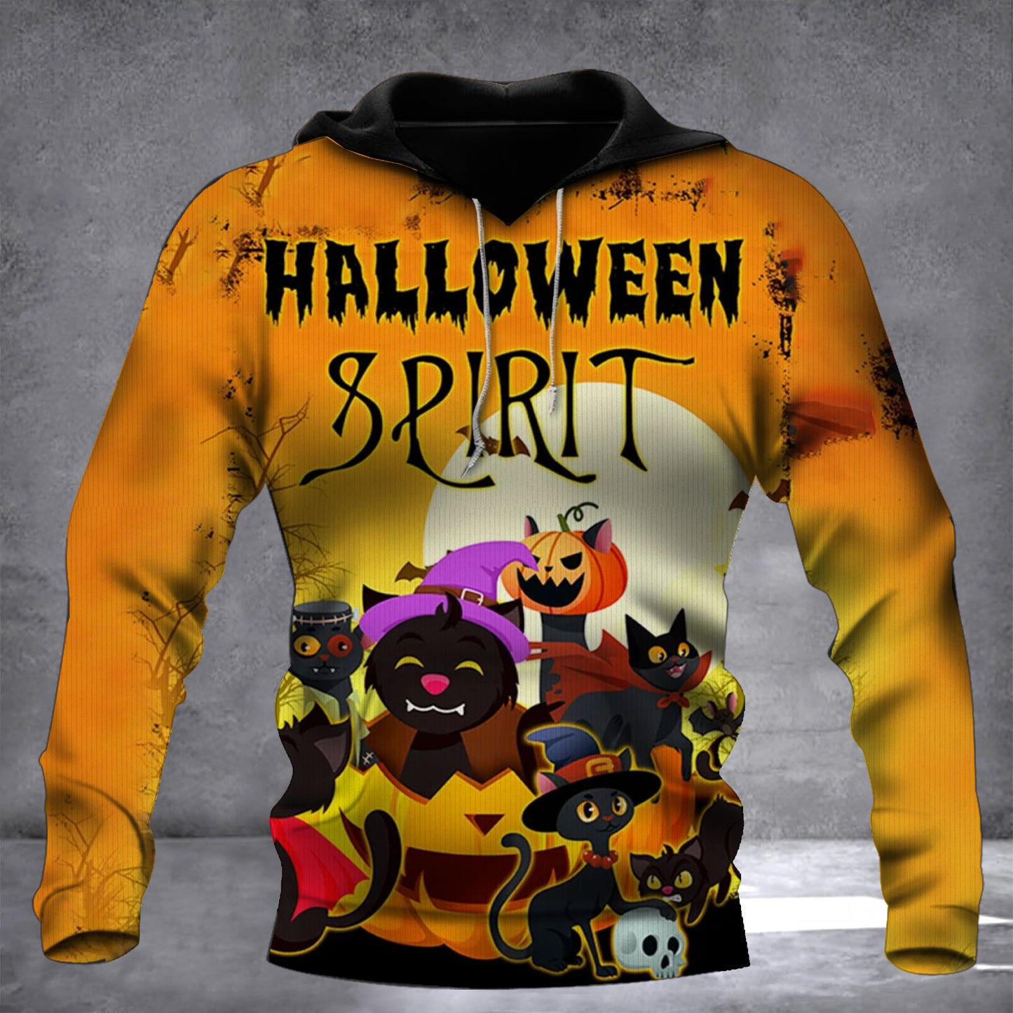 Black Cats Halloween Spirit Hoodie