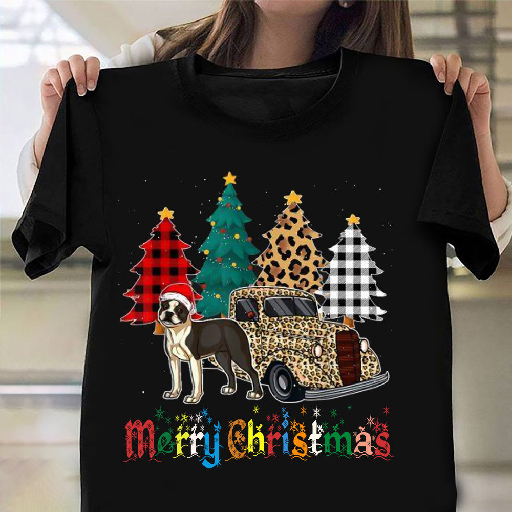 Boston Terrier Christmas Shirt