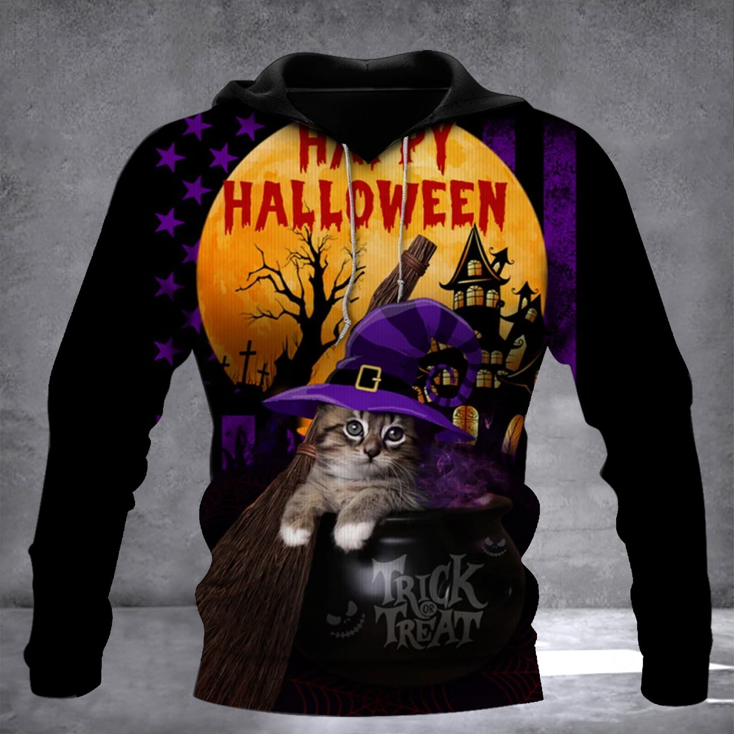 Cat Happy Halloween Hoodie