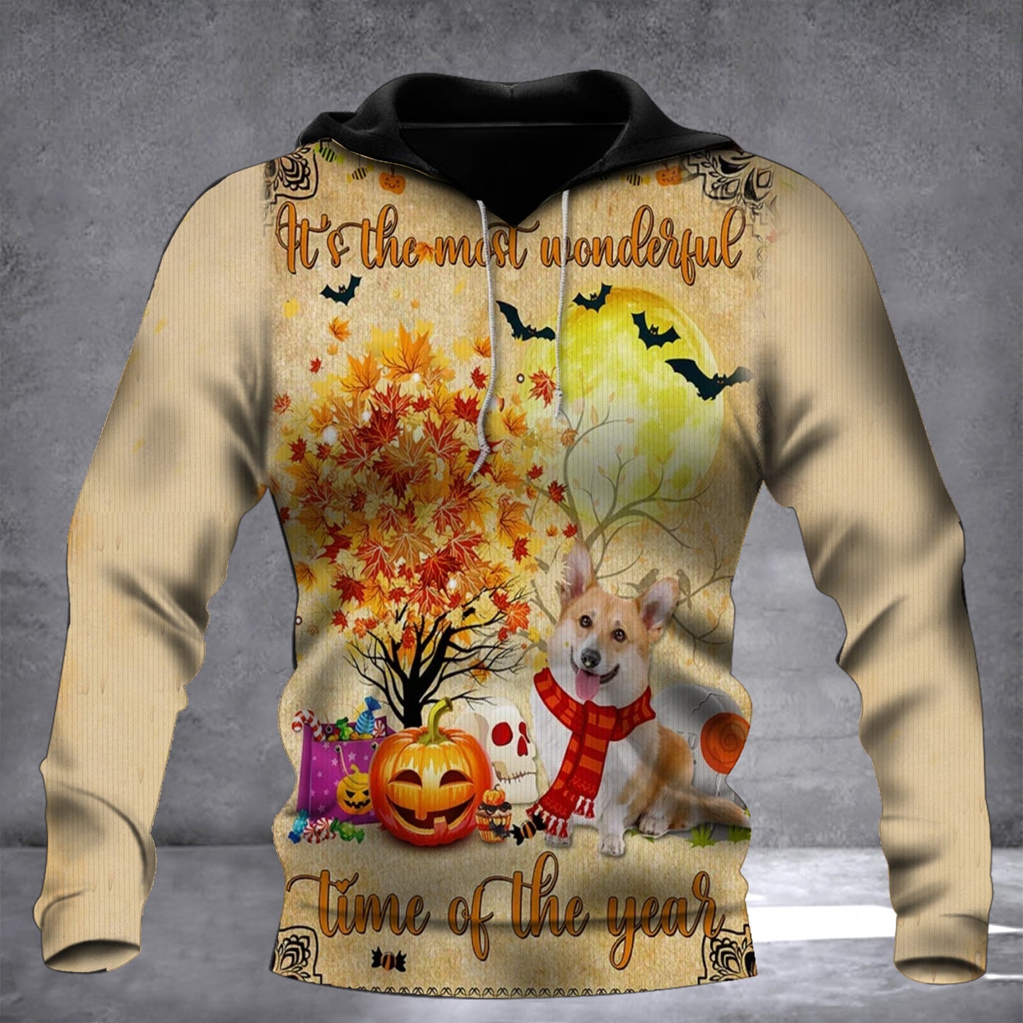 Corgi It's The Most Wonderful Time Of The Year Fall Hoodie