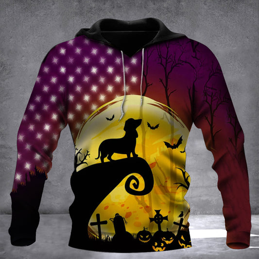 Dachshund Nightmare Before Christmas Halloween Hoodie