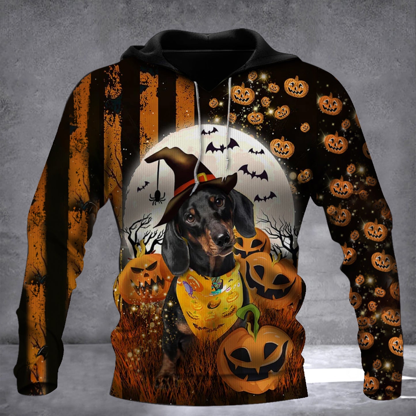 Dachshund Pumpkin Halloween Hoodie V2