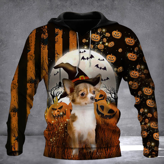 Frenchie Dog Pumpkin Halloween Hoodie