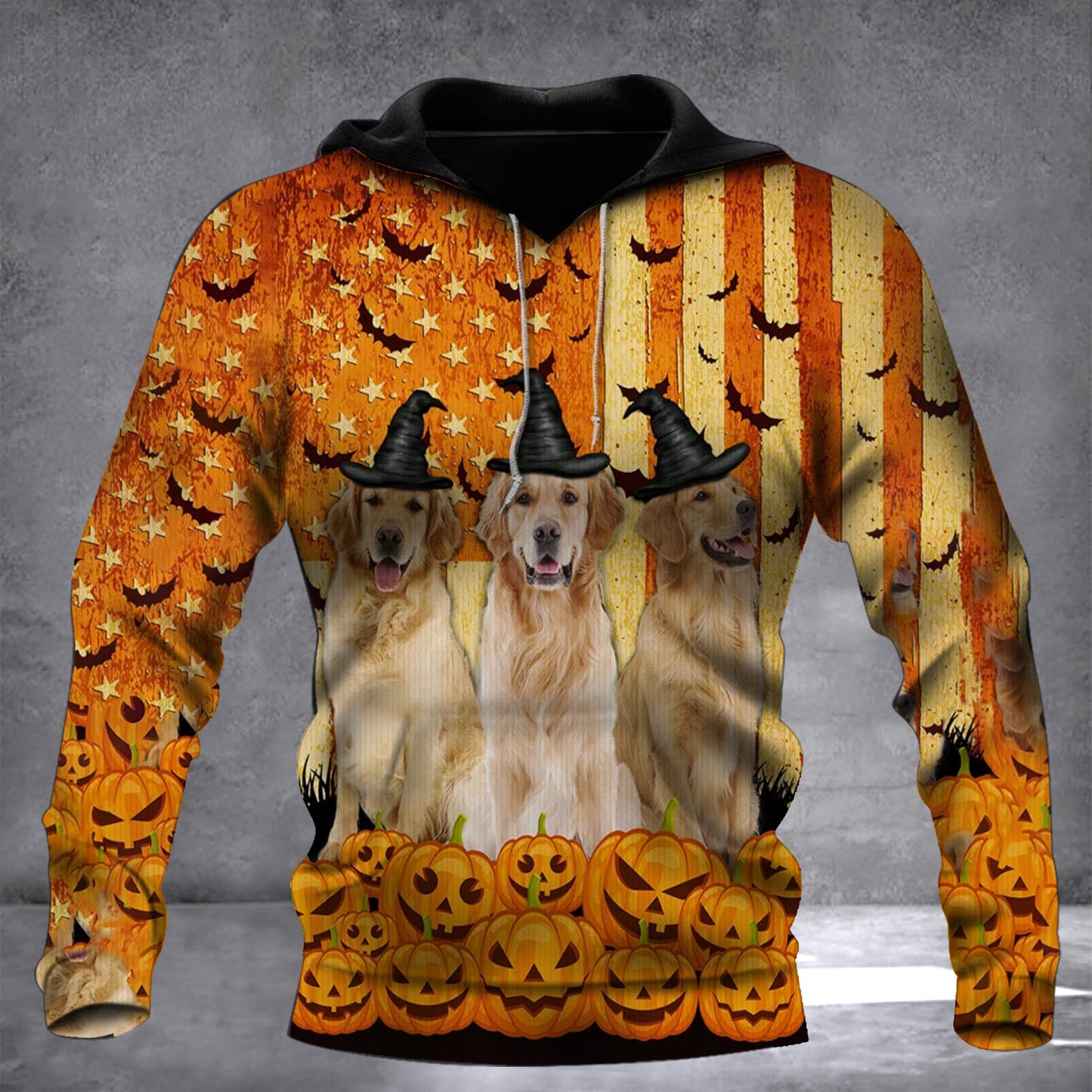 Golden Retriever Happy Halloween Hoodie