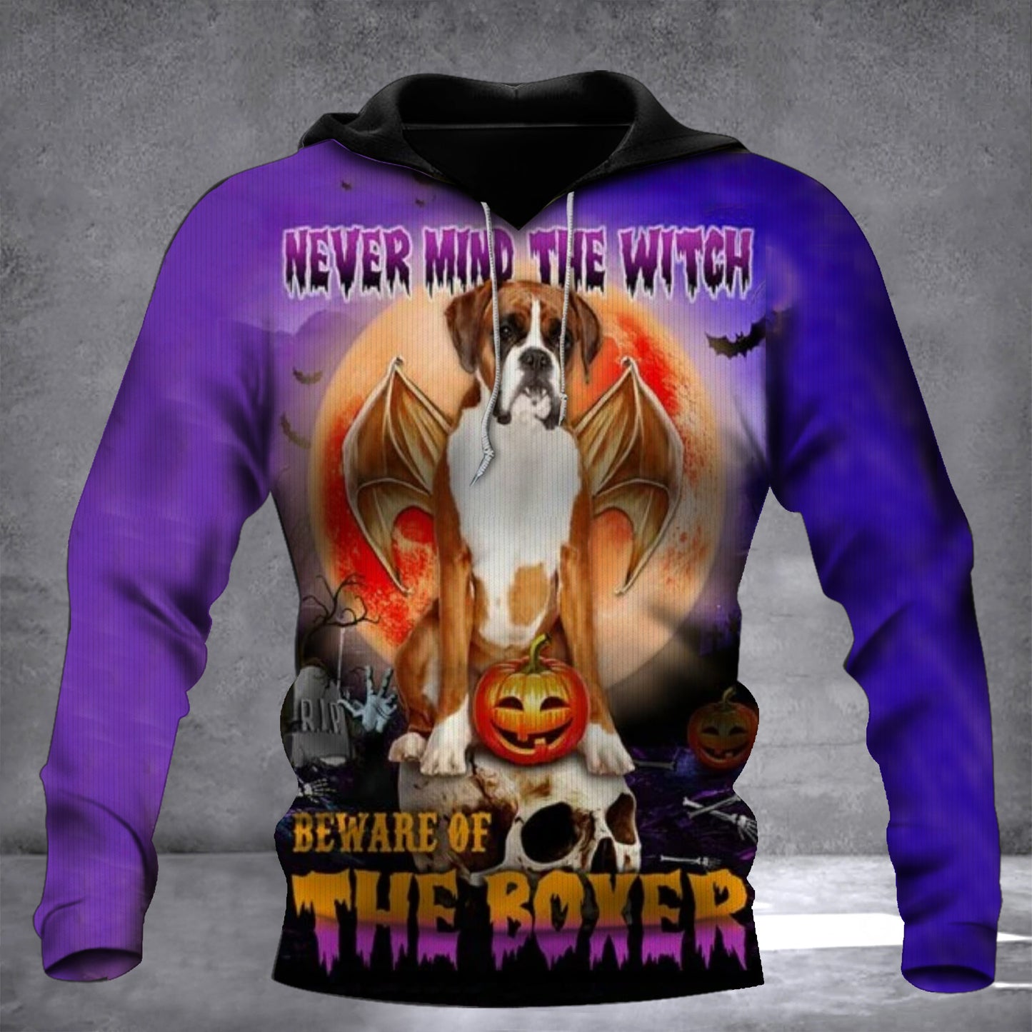 Never Mind The Witch Beware Of The Boxer Hoodie