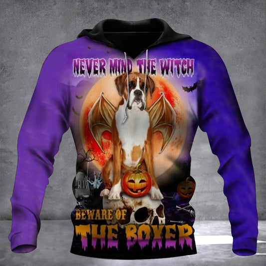 Never Mind The Witch Beware Of The Boxer Hoodie