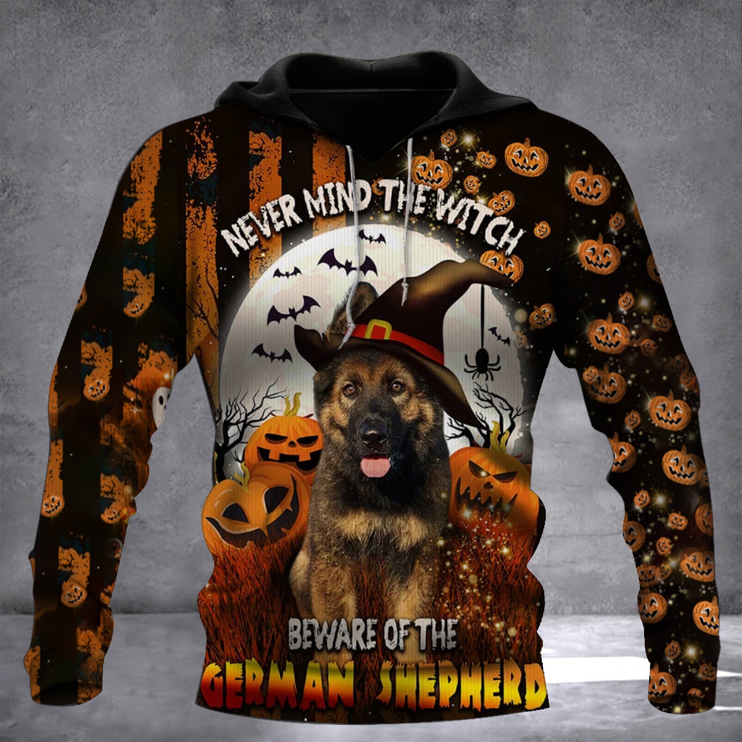 Never Mind The Witch Beware Of The German Shepherd Hoodie V2