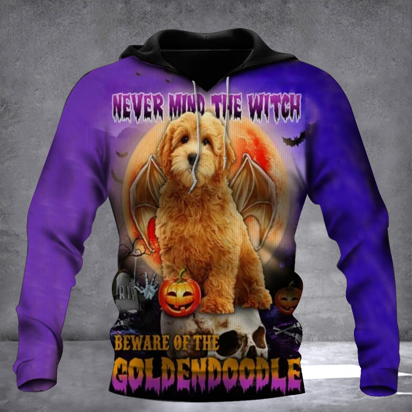 Never Mind The Witch Beware Of The Goldendoodle Hoodie