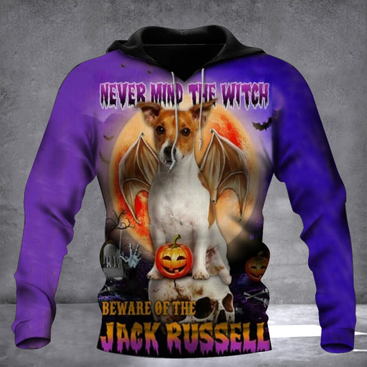 Never Mind The Witch Beware Of The Jack Russell Hoodie