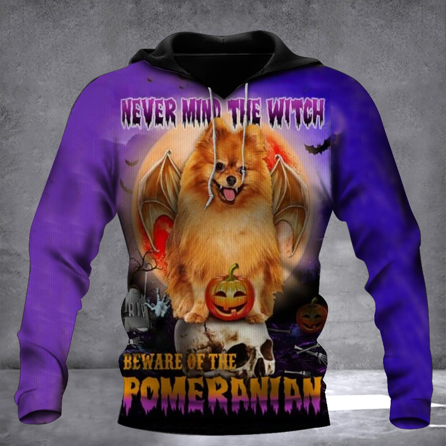 Never Mind The Witch Beware Of The Pomeranian Hoodie