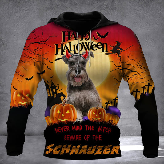 Never Mind The Witch Beware Of The Schnauzer Hoodie