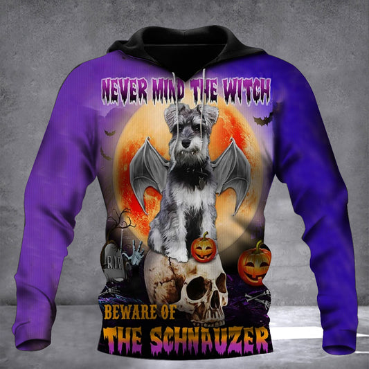 Never Mind The Witch Beware Of The Schnauzer Hoodie V2