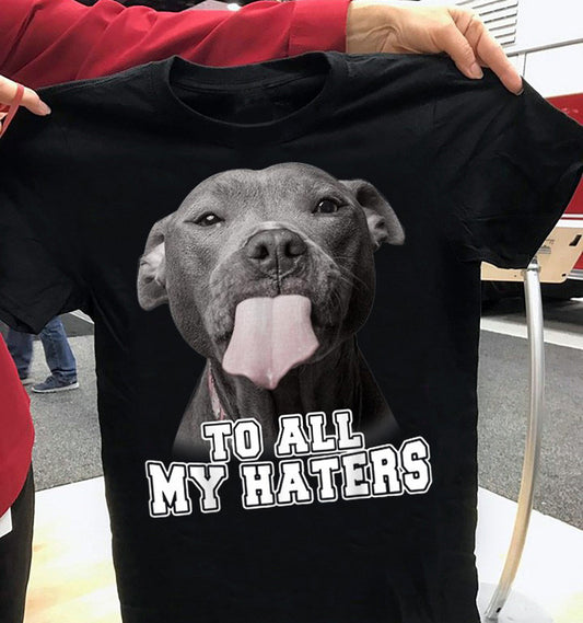 Pitbull Dog To All My Haters T-Shirt