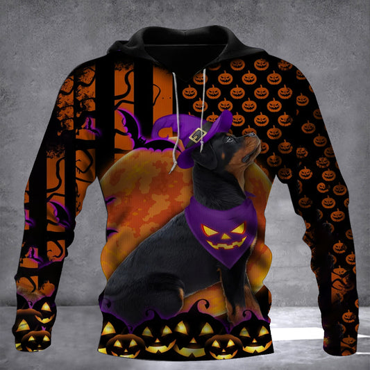 Rottweiler Happy Halloween Hoodie