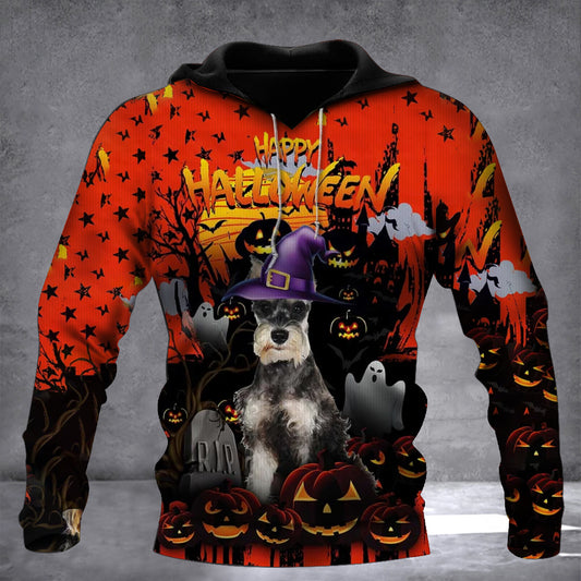 Schnauzer Happy Halloween Hoodie